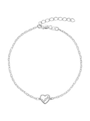 Браслет Сильвер24 Сердце Love серебро 925